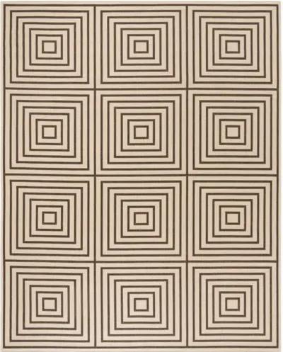 LINDEN 123 Collection LND123U-9 Creme / Brown 9' X 12'