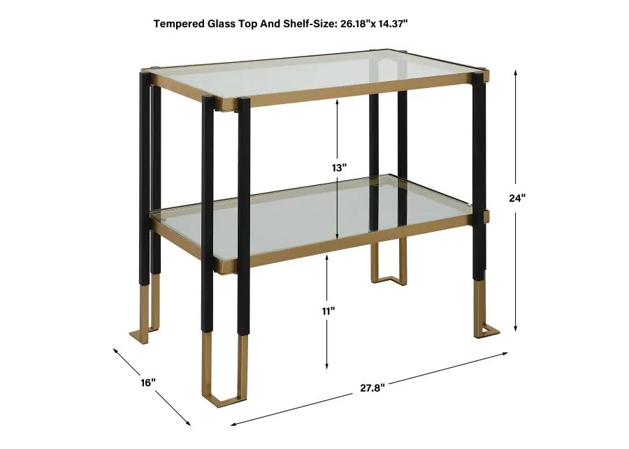 Kentmore Glass Side Table