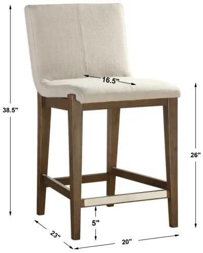 Klemens Linen Counter Stool