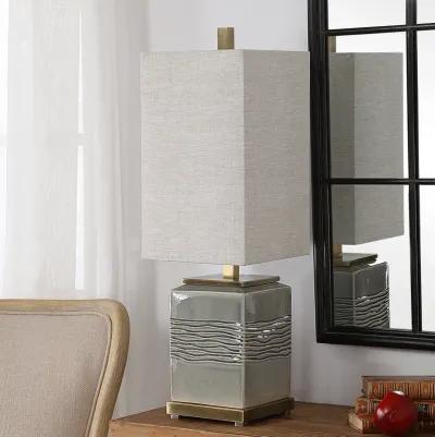 Covey Gray Glaze Buffet Lamp