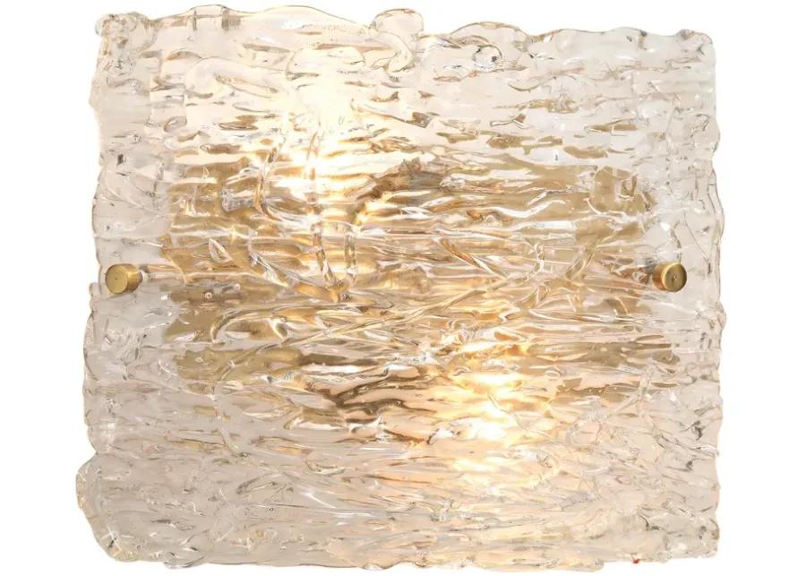 Swan Curved Glass Sconce