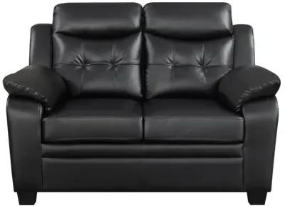 Finley Tufted Upholstered Loveseat Black