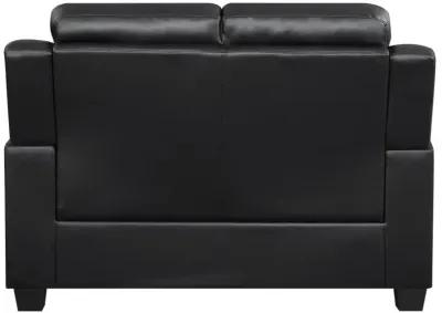 Finley Tufted Upholstered Loveseat Black