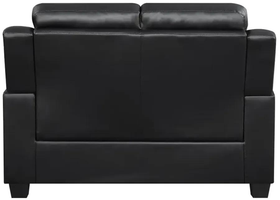 Finley Tufted Upholstered Loveseat Black