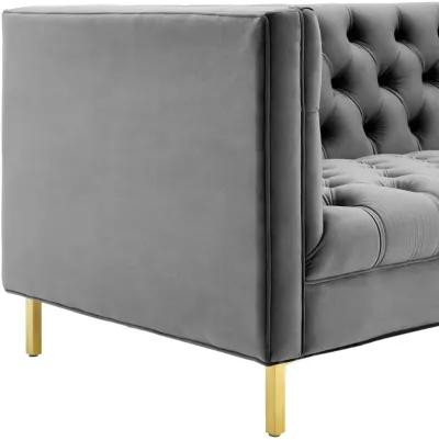 Delight Tufted Button Performance Velvet Sofa