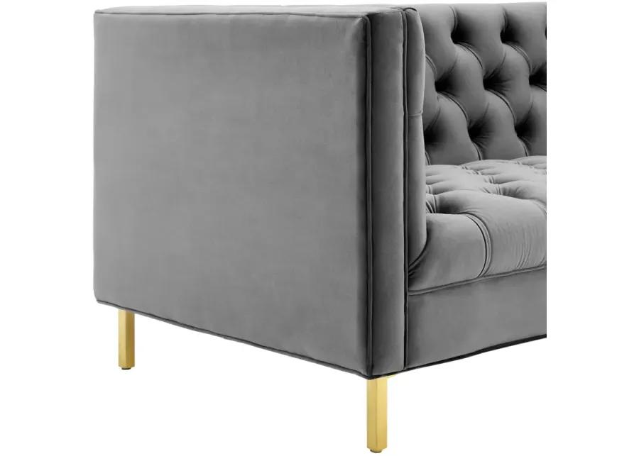 Delight Tufted Button Performance Velvet Sofa