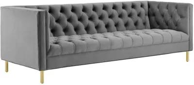 Delight Tufted Button Performance Velvet Sofa