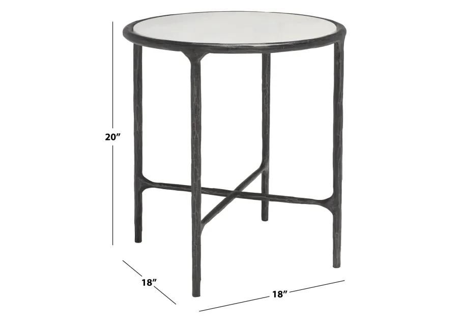 Jessa Metal Round End Table