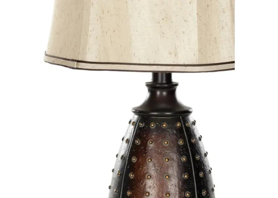 Santa 28.5-Inch H Fe Faux Leather Lamp - Set of 2