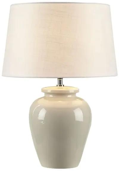 INK+IVY Anzio Cream Ceramic Table Lamp