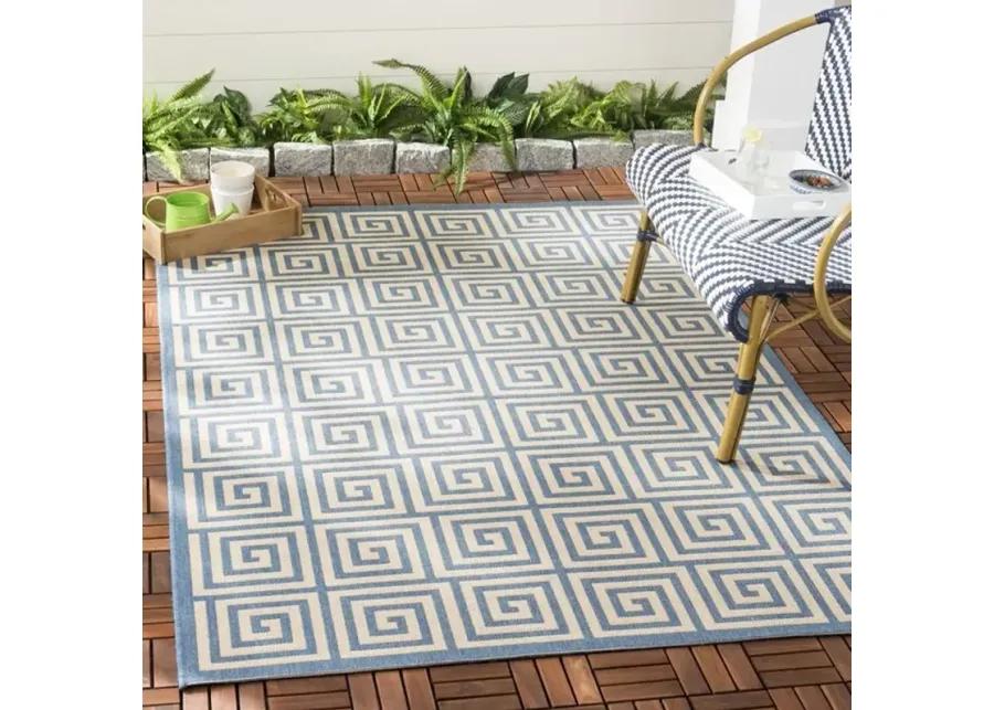 Safavieh BEACH HOUSE Collection BHS129N-8 Cream / Blue 8' X 10'