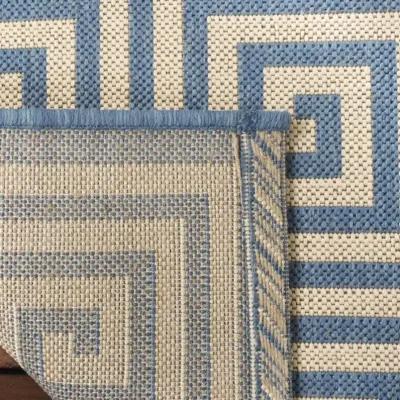 Safavieh BEACH HOUSE Collection BHS129N-8 Cream / Blue 8' X 10'