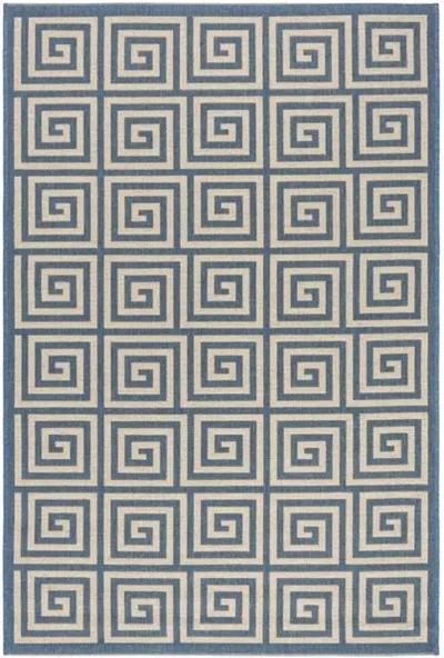 Safavieh BEACH HOUSE Collection BHS129N-8 Cream / Blue 8' X 10'