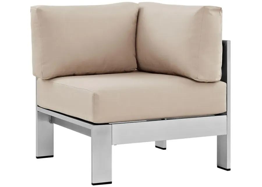 Shore Outdoor Patio Aluminum Corner Sofa