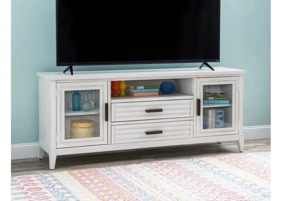 Edgewater Sand Dollar Entertainment Console White Finish