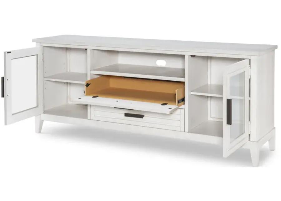 Edgewater Sand Dollar Entertainment Console White Finish