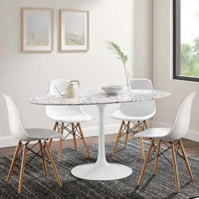 Lippa 60" Oval Terrazzo Dining Table