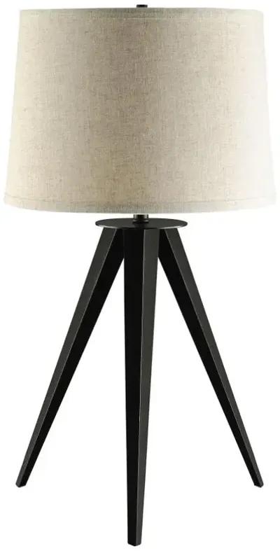 Acton Tripod Base Table Lamp Black And Light Grey