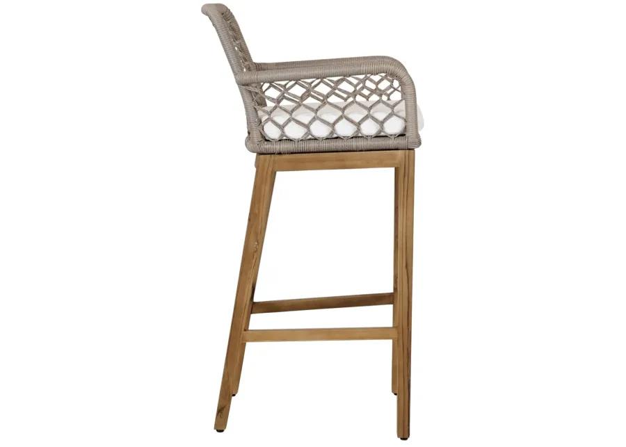 Paulo Outdoor Bar Stool Gray