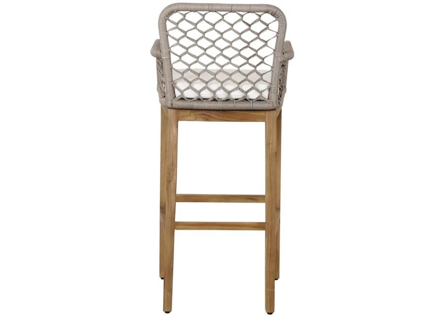 Paulo Outdoor Bar Stool Gray