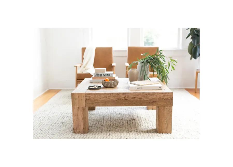 EVANDER COFFEE TABLE AGED OAK