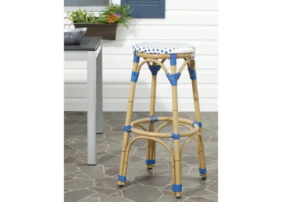 KIPNUK STOOL BLUE/WHITE (INDOOR/OUTDOOR)