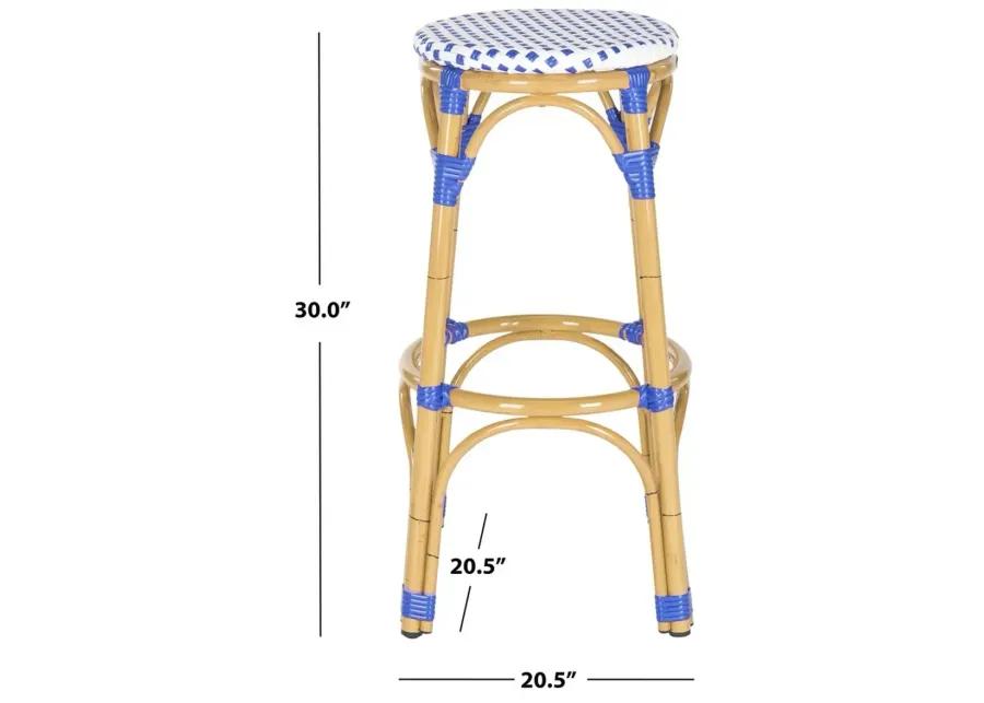 KIPNUK STOOL BLUE/WHITE (INDOOR/OUTDOOR)