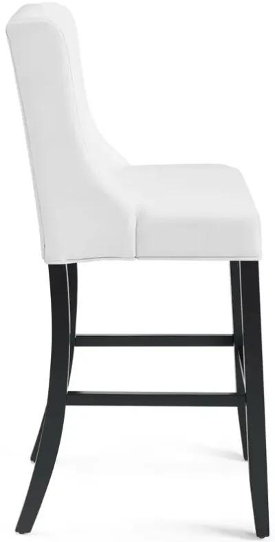 Baronet Tufted Button Faux Leather Bar Stool