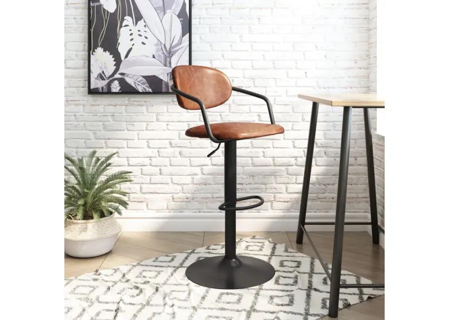 Kirby Barstool Vintage Brown & Black