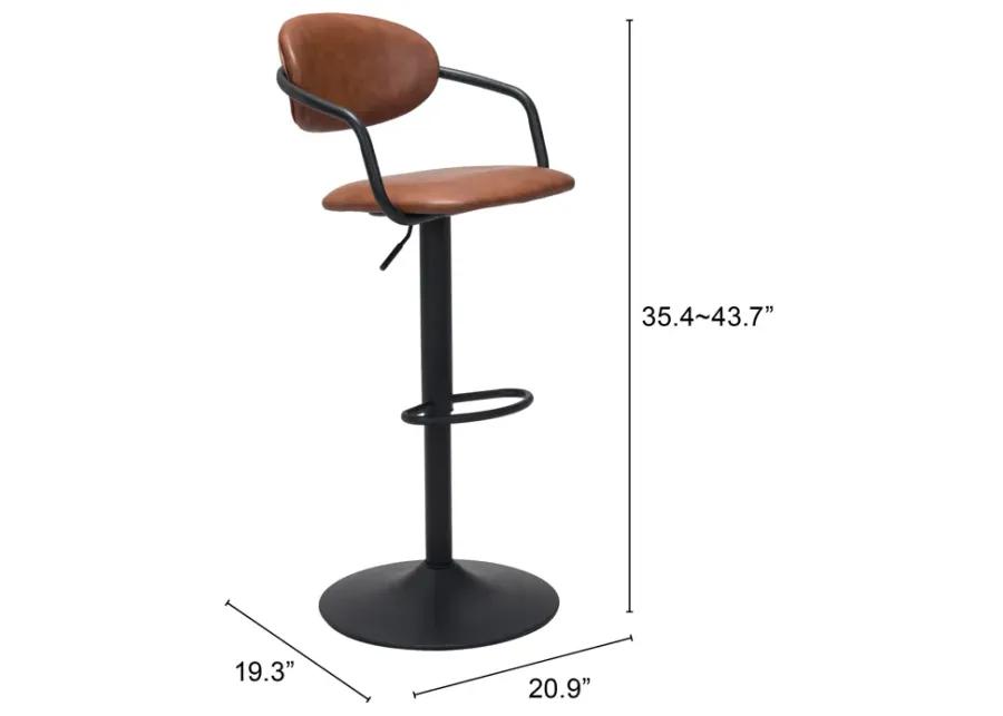 Kirby Barstool Vintage Brown & Black