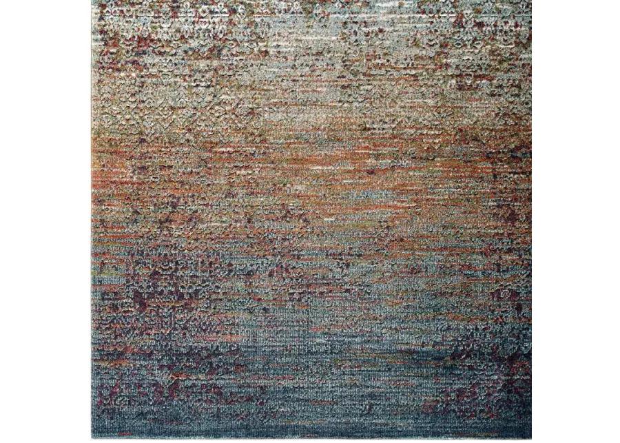 Tribute Jacinda Rustic Distressed Vintage Lattice 5x8 Area Rug