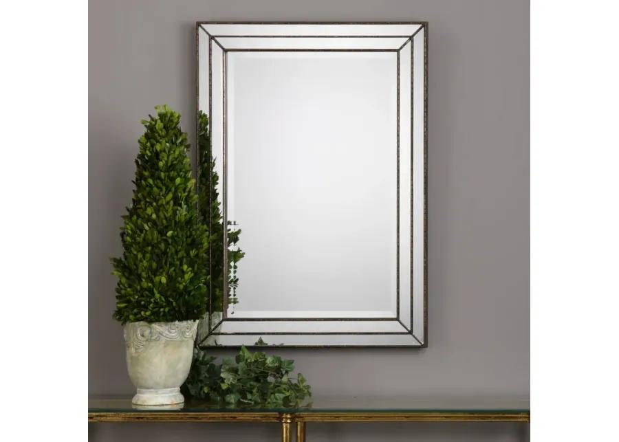 Biloxi Bronze Grooved Wall Mirror