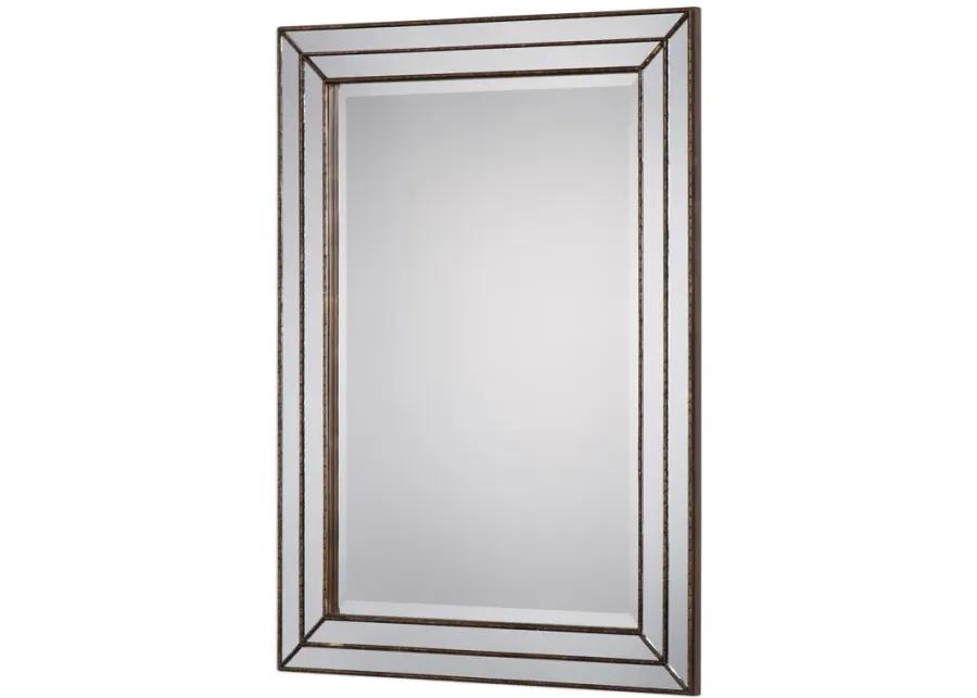 Biloxi Bronze Grooved Wall Mirror