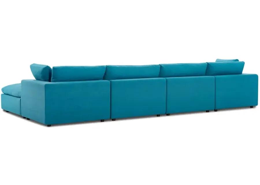 Commix Down Filled Overstuffed 5 Piece Sectional Sofa Set