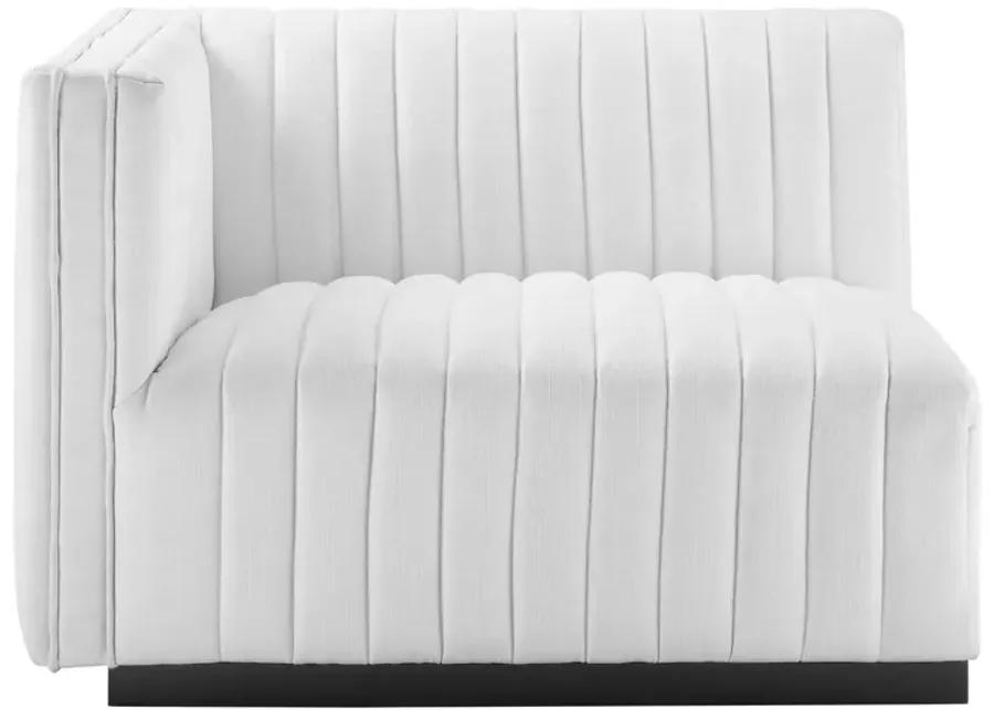 Conjure Channel Tufted Upholstered Fabric Sofa