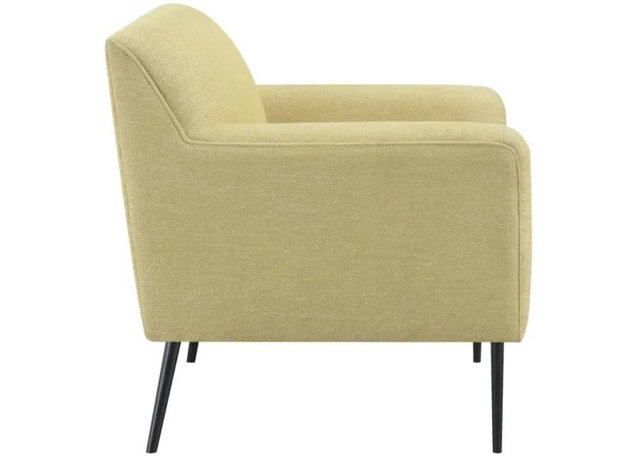 Darlene Upholstered Track Arms Accent Chair Lemon