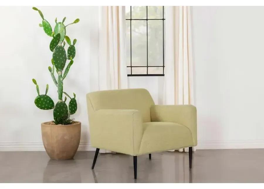 Darlene Upholstered Track Arms Accent Chair Lemon