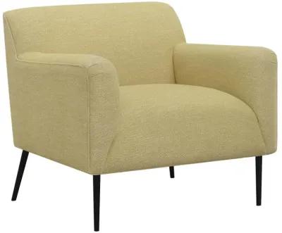 Darlene Upholstered Track Arms Accent Chair Lemon