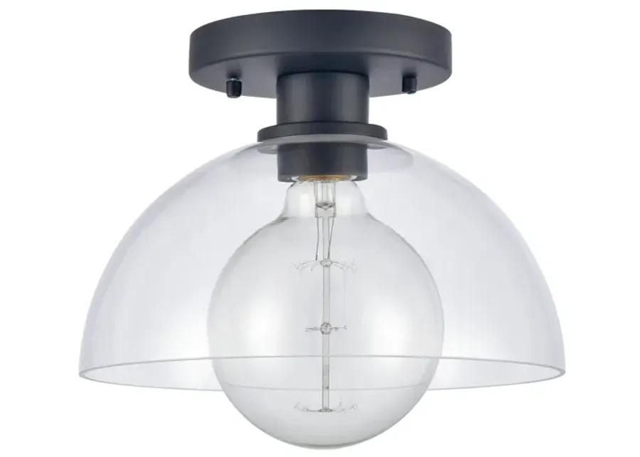 Julian 10'' Wide 1-Light Semi Flush Mount - Matte Black