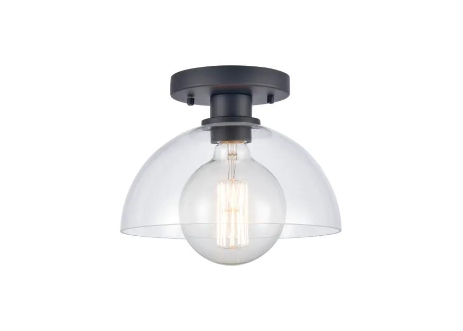 Julian 10'' Wide 1-Light Semi Flush Mount - Matte Black