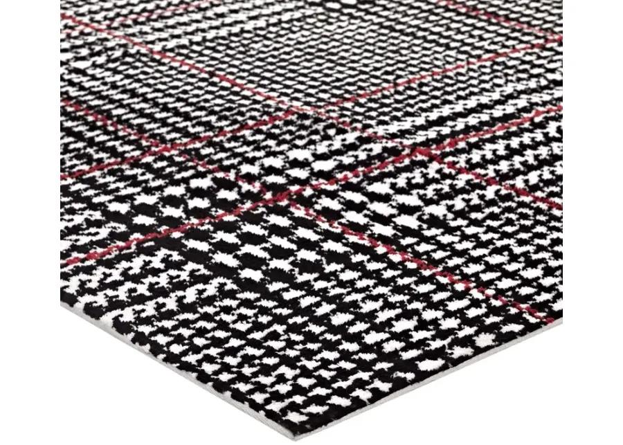 Kaja Abstract Plaid 5x8 Area Rug