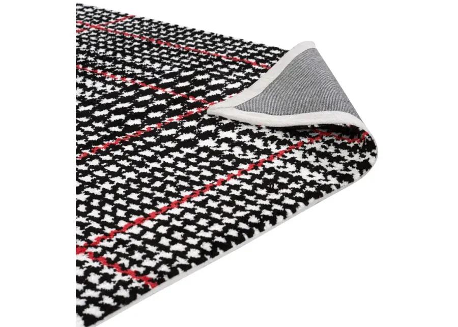 Kaja Abstract Plaid 5x8 Area Rug