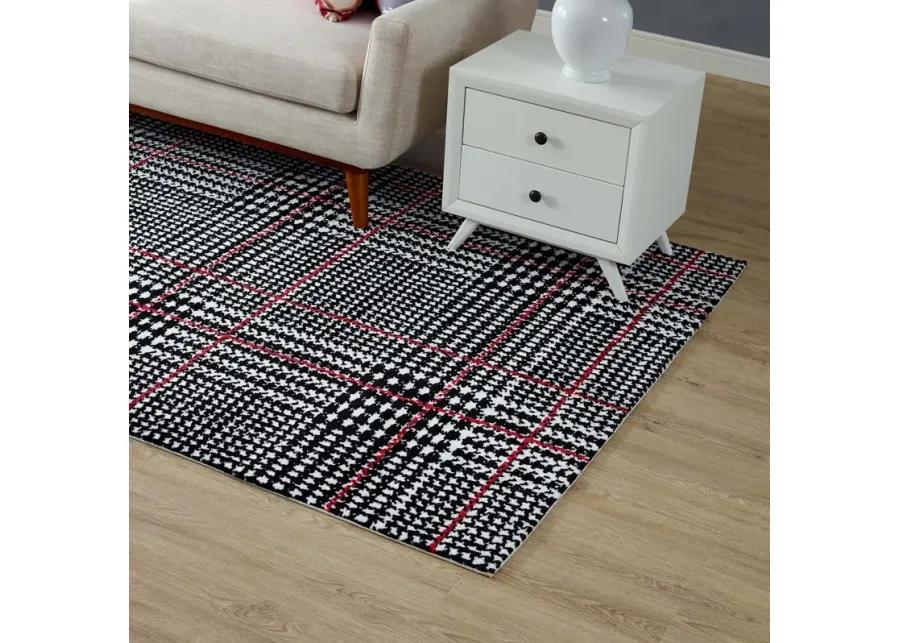 Kaja Abstract Plaid 5x8 Area Rug