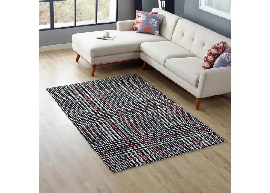 Kaja Abstract Plaid 5x8 Area Rug