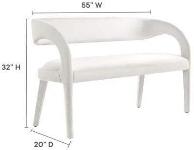 Pinnacle Performance Velvet Accent Bench