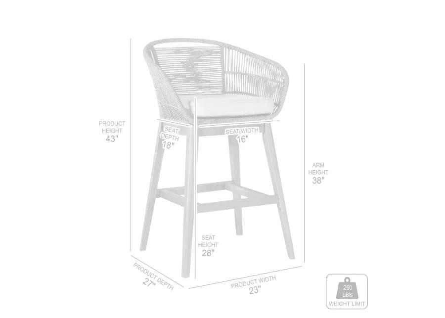 Tutti Frutti Grey Indoor/Outdoor Barstool 