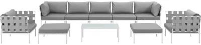 Harmony 10 Piece Outdoor Patio Aluminum Sectional Sofa Set