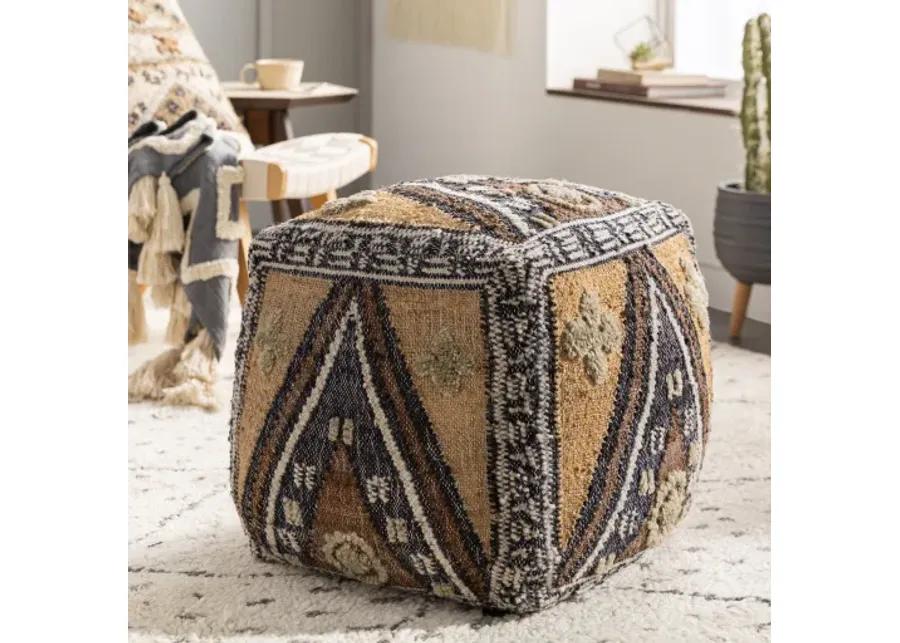 Luanda 18"H x 18"W x 18"D Pouf