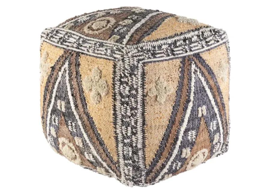 Luanda 18"H x 18"W x 18"D Pouf