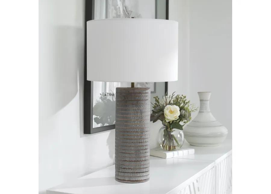 Monolith Gray Table Lamp